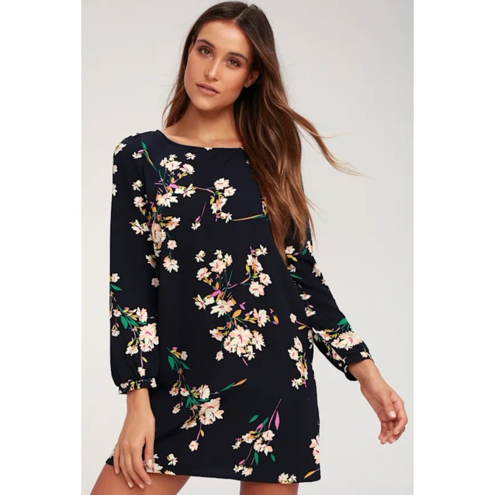 Lulus Herbaceous Babe Floral Shift Dress - Made in USA
